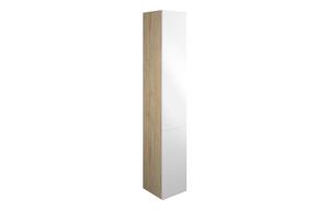 Eden 300mm Tall Unit - White Gloss (Oak Cab)